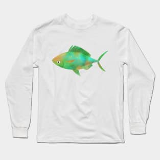 Green Fish Long Sleeve T-Shirt